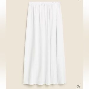 J. Crew White Midi Skirt